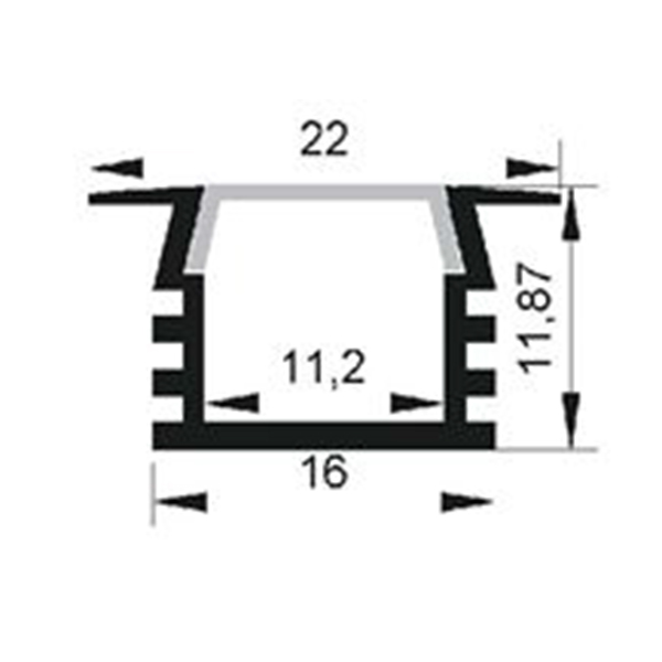 Alu-profile-for-11mm-PCB-Board