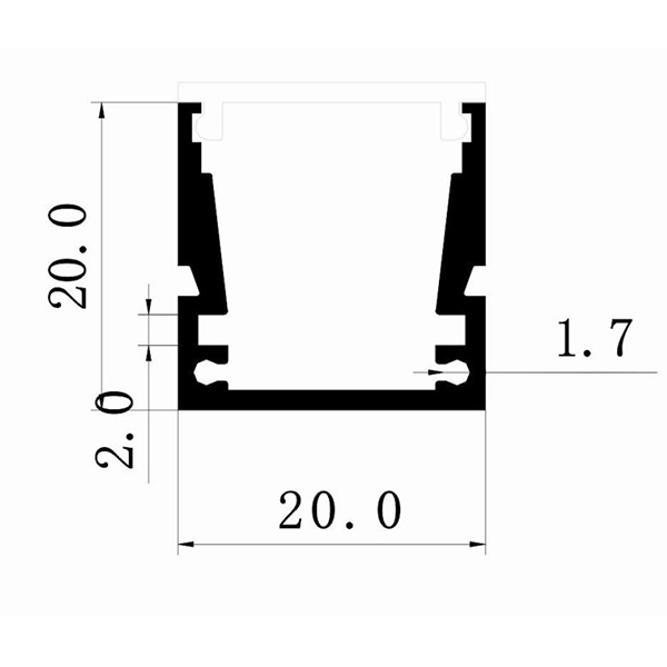 Alu-profile-for-13mm-PCB-Board