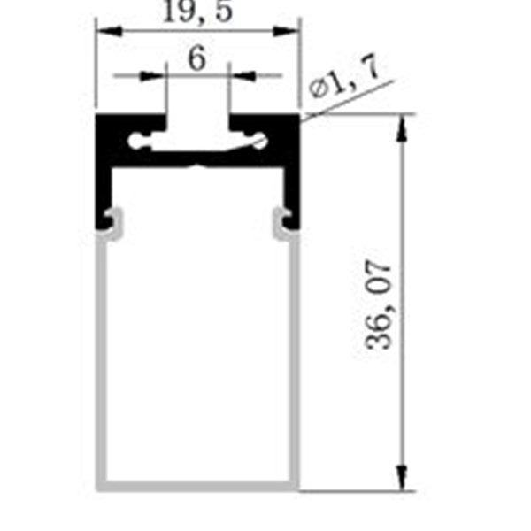 Alu-profile-for-16mm-PCB-Board