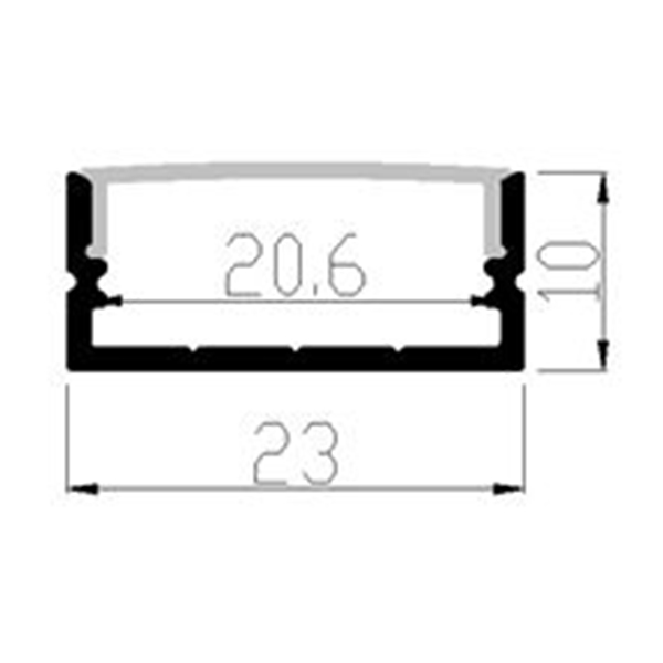 Alu-profile-for-20mm-PCB-Board