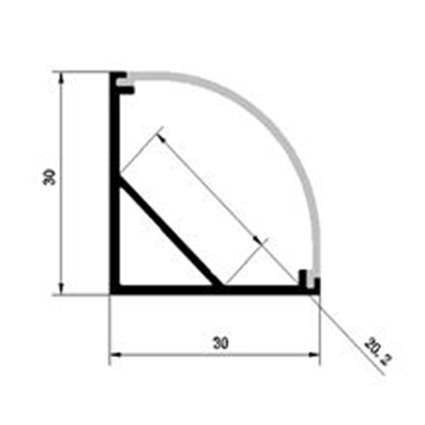 Alu-profile-for-20mm-PCB-Board