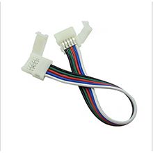 5050 RGBW led strip double connector 12mm with wire at the middle