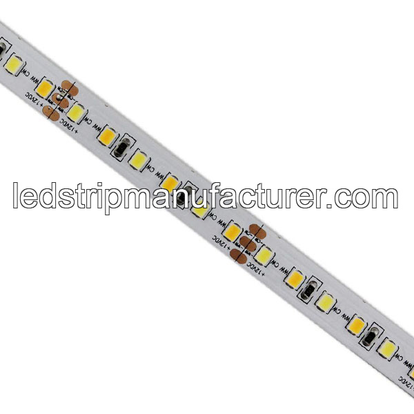 2835 Color Temperature Adjustable LED Strip Lights 120led/m 12V 10mm width