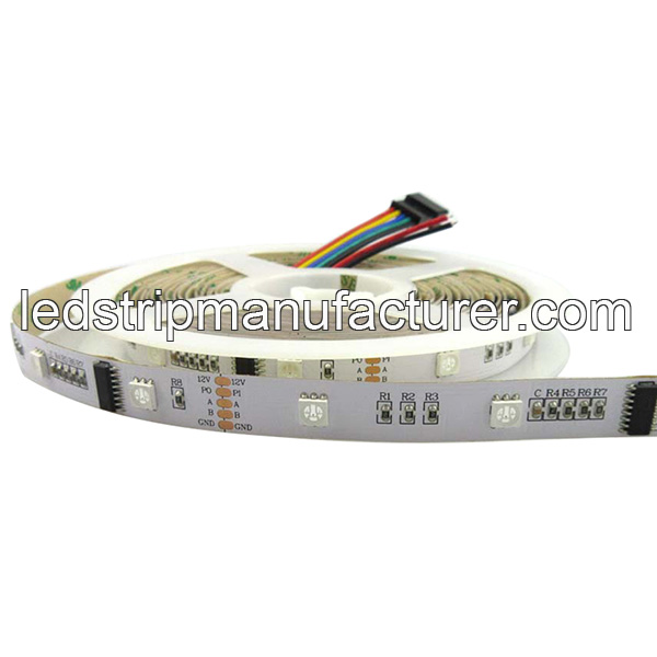 DMX512-RGB-5050-digital-led-strip-lights-30led/m-12V-12mm-width