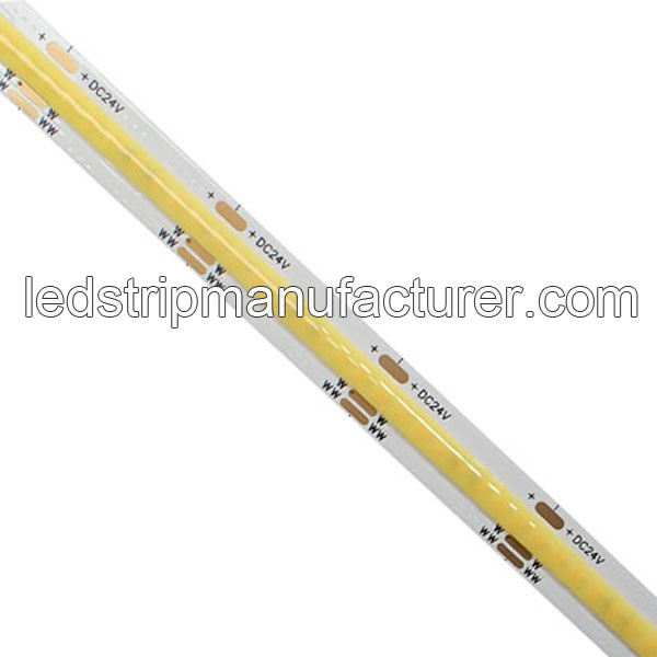 24V cob led cct 640led/m 24V 10mm width 22W/m