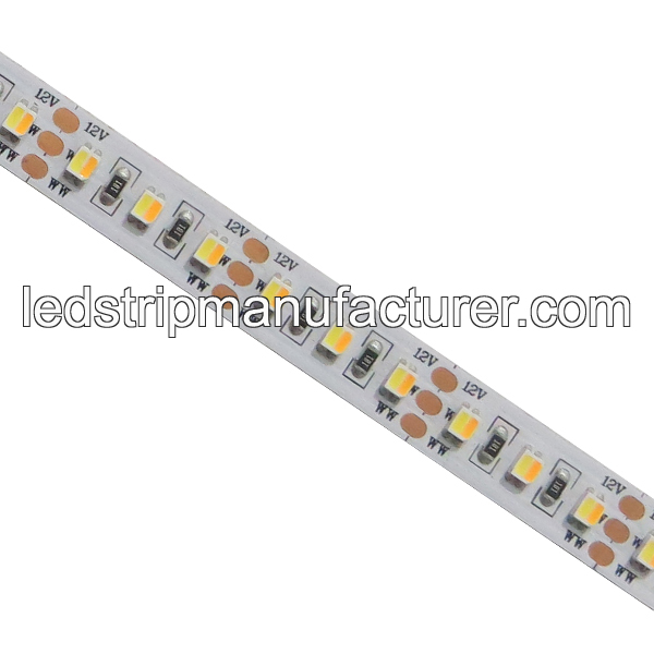 3528 Color Temperature Adjustable LED Strip Lights 2CHIPS IN 1 LED 60led/m         24V 10mm width