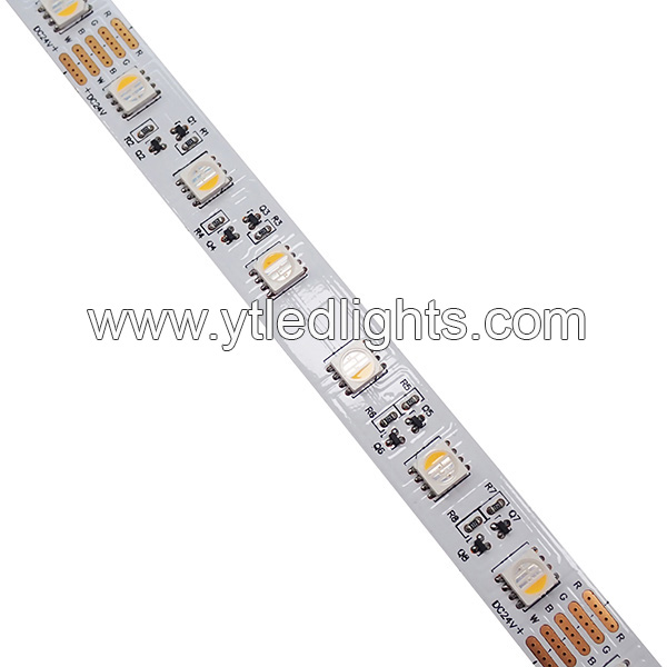 RGBW+Constant Current 5050 led strip 4 chips in one LED 60led/m 24V 12mm width