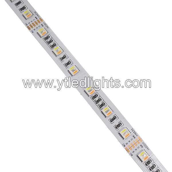 5050 RGBWW led strip lights 5 chips in one LED 60led/m 24V 12mm width