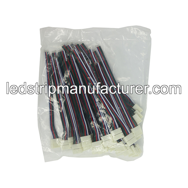 5050 led strip RGBW connector 12mm 5pins with wire