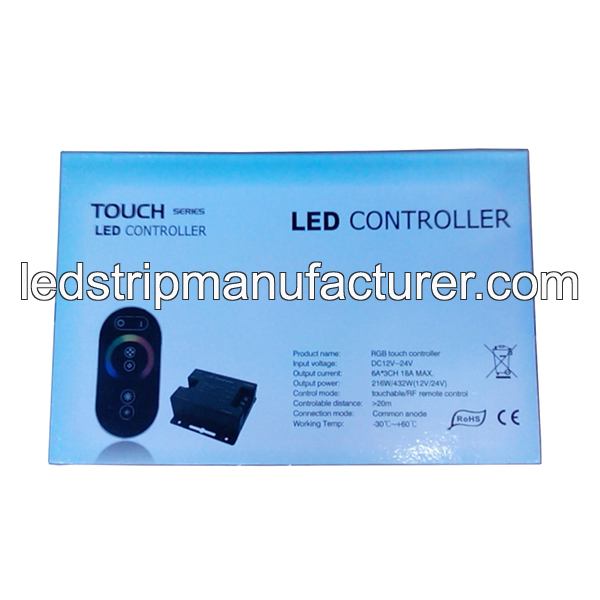 RGB-LED-strip-dimmer-12-24V-18A-touch-screen-for-RGB-led-strip